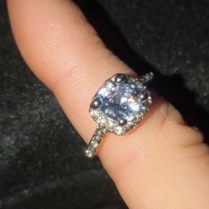 Beautiful 925 SS Engagement Ring